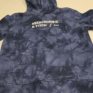 Abercrombie & Fitch Blue Tie-Dye Hoodie